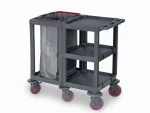 Plastic Cleaning Material Trolley (53x112x100 cm)