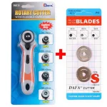 Straight-Bladed Roulette Fabric Cutter With Spare Blades 28Mm