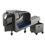 1200 Kg / Hour Conveyor Food Cutting Slicing Machine