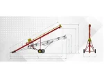 Ø14 (6120mm) Top-Mounted Electric Motor Driven Agricultural Spiral Conveyor - Image 2