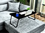 Hodbehod Bed, Sofa Top, Laptop, Tablet Table, With Folding Black Legs - Image 2
