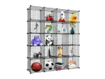20 Grid Compartment Metal Wire Portable Modular Multi-Purpose Organizer Rack