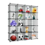 20 Grid Compartment Metal Wire Portable Modular Multi-Purpose Organizer Rack