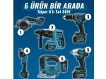 125mm Avuç Taşlama, Kırıcı Delici Hilti, Somun Sıkma Sökme Akülü 6'Lı Set - Image 2