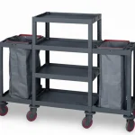 Plastic Cleaning Material Cart (53x184x136 cm)