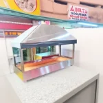 Stainless Steel 120 Cm Coal-Fired Industrial Grill with Heat Resistant Glass