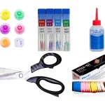 Family Sewing Machine Singer Janome Needle Oil Tape Measure Scissors Set