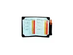 Art 081F Yellow and Red Carded Pen with Pen Holder Notebook - Image 2