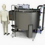 1300 Kg Stirrer Jacketed Chocolate Resting Stock Tank