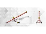 ⌀14 (8130mm) Electric Motor and Tail Shaft Driven Agricultural Spiral Conveyor - Image 2