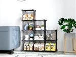 9 Compartment Metal Multi-Purpose Shelf Cabinet Organizer - Image 7