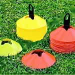 5 Cm Yellow-Red Color Training Cone