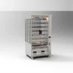 60-Skewer (12 Skewers) Double Glassed Lavtaşlı Gas Chicken Turning Machine