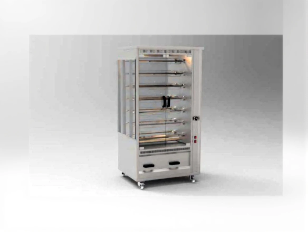 g8agc3ptf5rmc0ctwfwaq8t4pw 60-Skewer (12 Skewers) Double Glassed Lavtaşlı Gas Chicken Turning Machine - Image 1