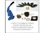 Tulumba Hand Press Eye Drilling and Fastening Complete Set
