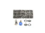 635 (200 Set) 10.5 Mm Metal Snap Fasteners and Storage Box