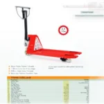 2000 Kg Bottle Pump Manual Pallet Truck