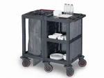 Plastic Cleaning Material Cart (53x112x100 cm) - Image 2