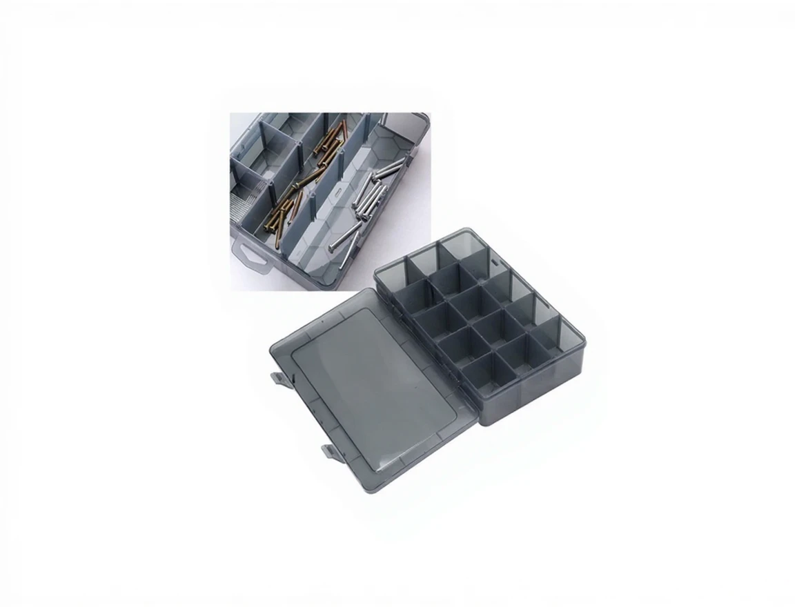 gqve7pz4yxrmt0cvz4782sv42w Hodbehod 15 Compartment Necklace Ring Jewelry Sewing Box Organizer Adjustable Compartment - Image 1