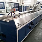 200 / 250 Kg Conical Twin Screw Plastic Pvc Profile Extruder