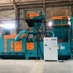 4 Türbinli 1500mm*800mm Yatay Kontinü Kumlama Makinası