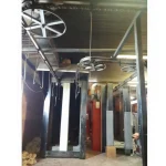 Used Powder Coating Oven with Conveyor for Steel Door