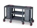 Plastic Cleaning Material Trolley (53x184x100 cm)