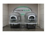 80x80 cm Fixed Base Gas Stone Pide Pizza Oven - Image 4