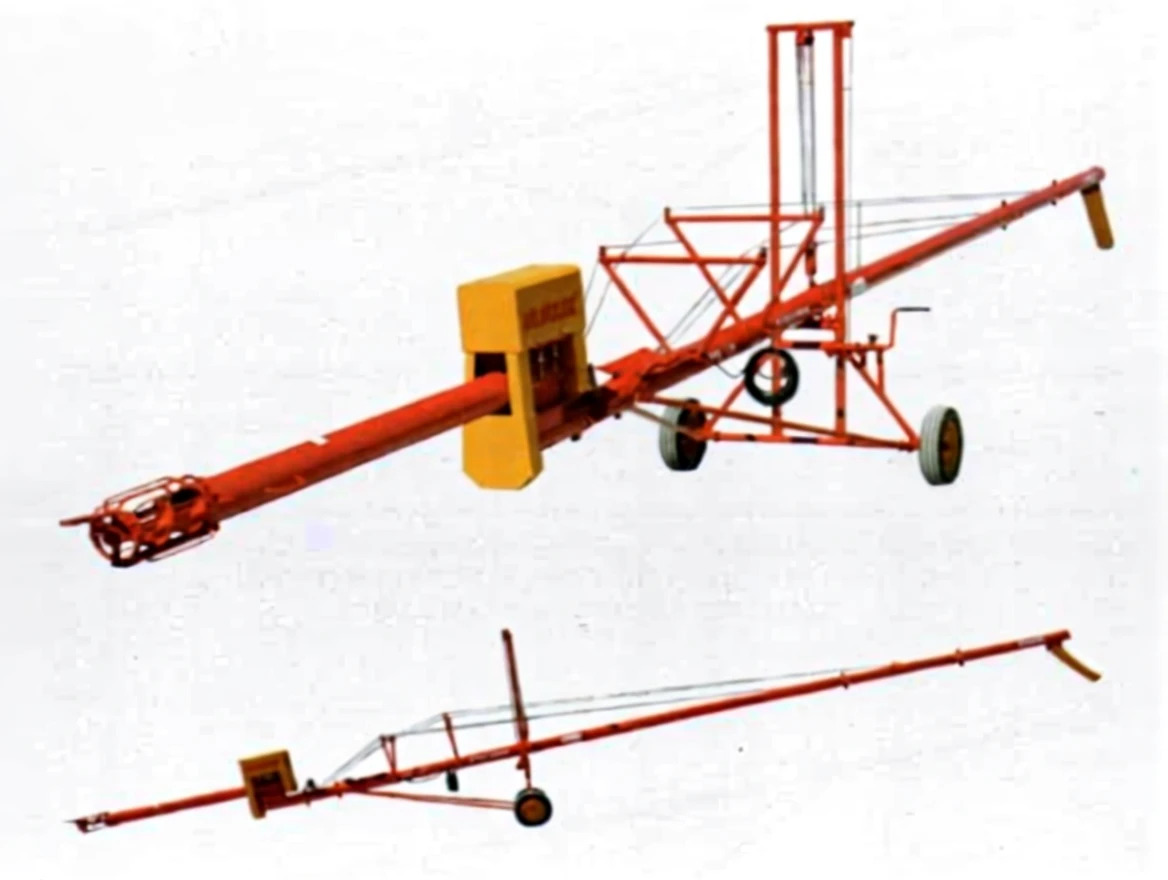 hkt6c482g5rmy0cvna6rqh9yrg ⌀27/(16000mm) Vertical Foot Step Electric Motor Driven Agricultural Screw Conveyor - Image 1