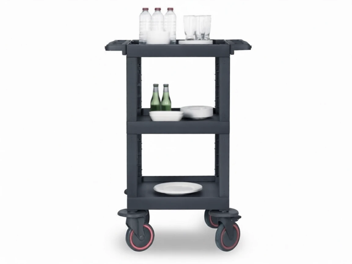 hra12en8x5rmt0cw6pebphf2pr Plastic Cleaning Material Cart (53x72x100 cm) - Image 1