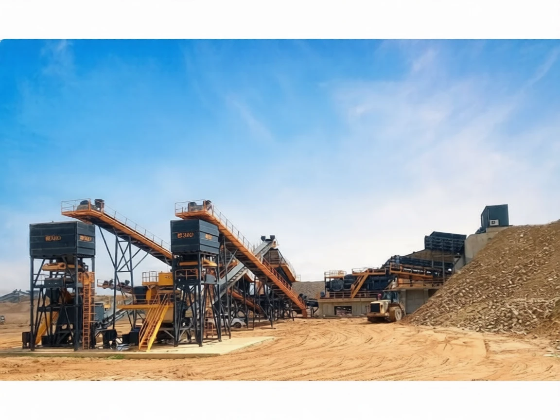 htvas8p4yhrmw0cwam8r97vbyg 200-350 Tph Stationary Crusher Plant with Apron and Wobbler Feeder - Image 1