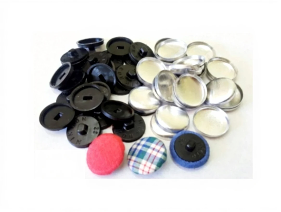 j1pjkgbcgsrmy0cvzkvv6kef4m 1 Pc Mould Set And 1000 Set Aluminum Round Fabric Covered Cloth Button With Plastic Black Back - Image 1