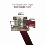 Pro Model Ayak Taban Fırçalı Sanitasyon Hattı