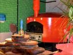 80x80 cm Wood and Electric Stone Pizza Oven - Image 3