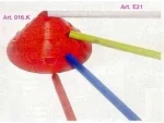 8 Cm Yellow Red Color Training Cone