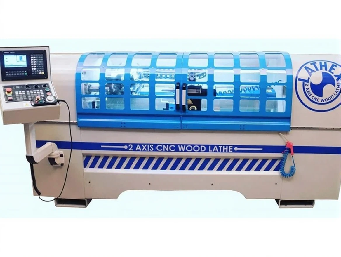 jqhsfxrtysrmt0cvgdv9z2qdqc 2 Axis 2 Unit Pro Cnc Wood Lathe Machine - Image 1