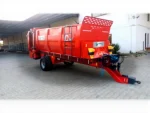 Solid Fertilizer Spreader Trailer 10 Ton Double Vertical Distributor - Image 2