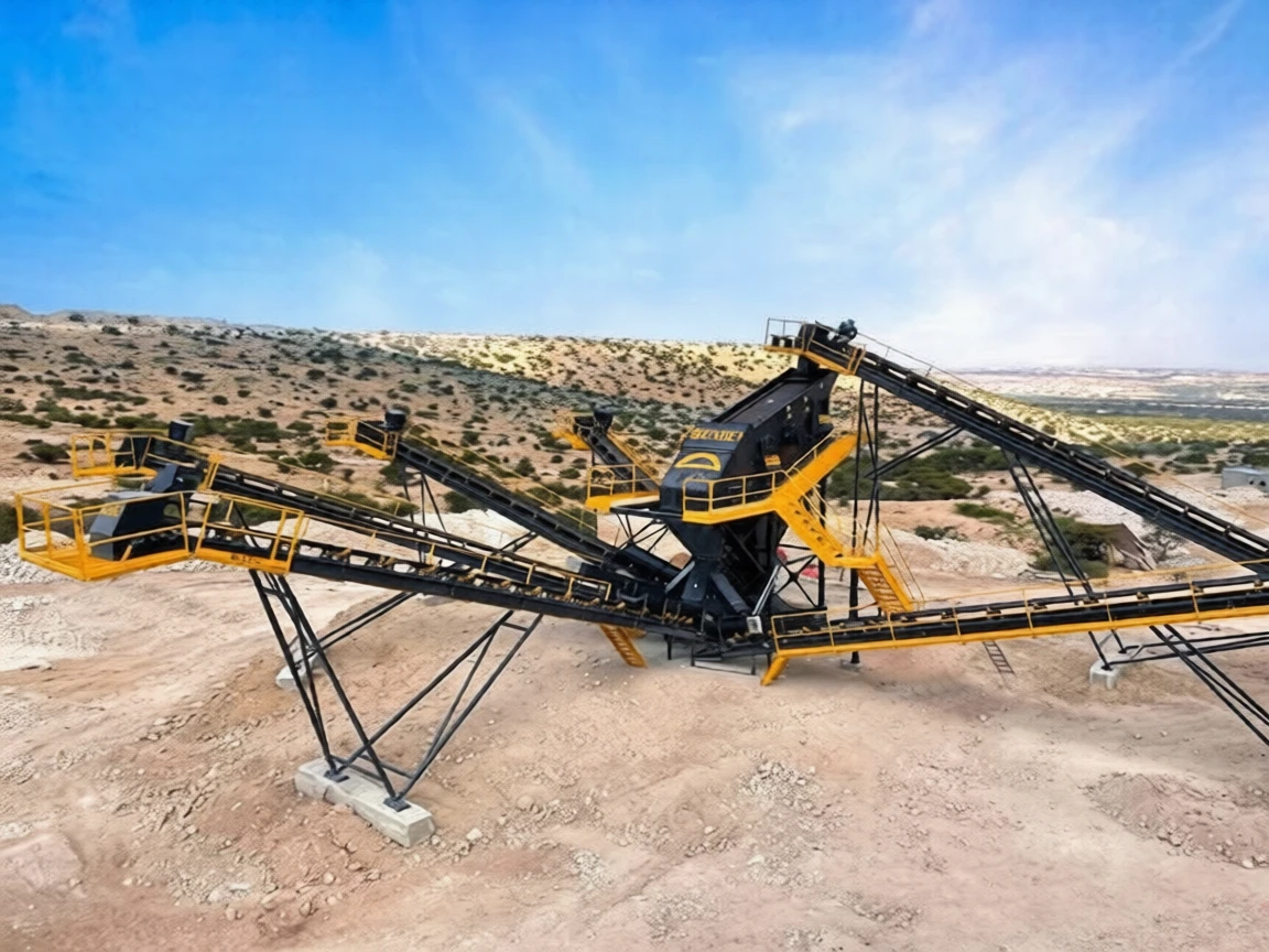 k0frgveq95rmy0cwak4sx6zq4g 130-180 Tons/Hour Fixed Crushing Screening Plant - Image 1