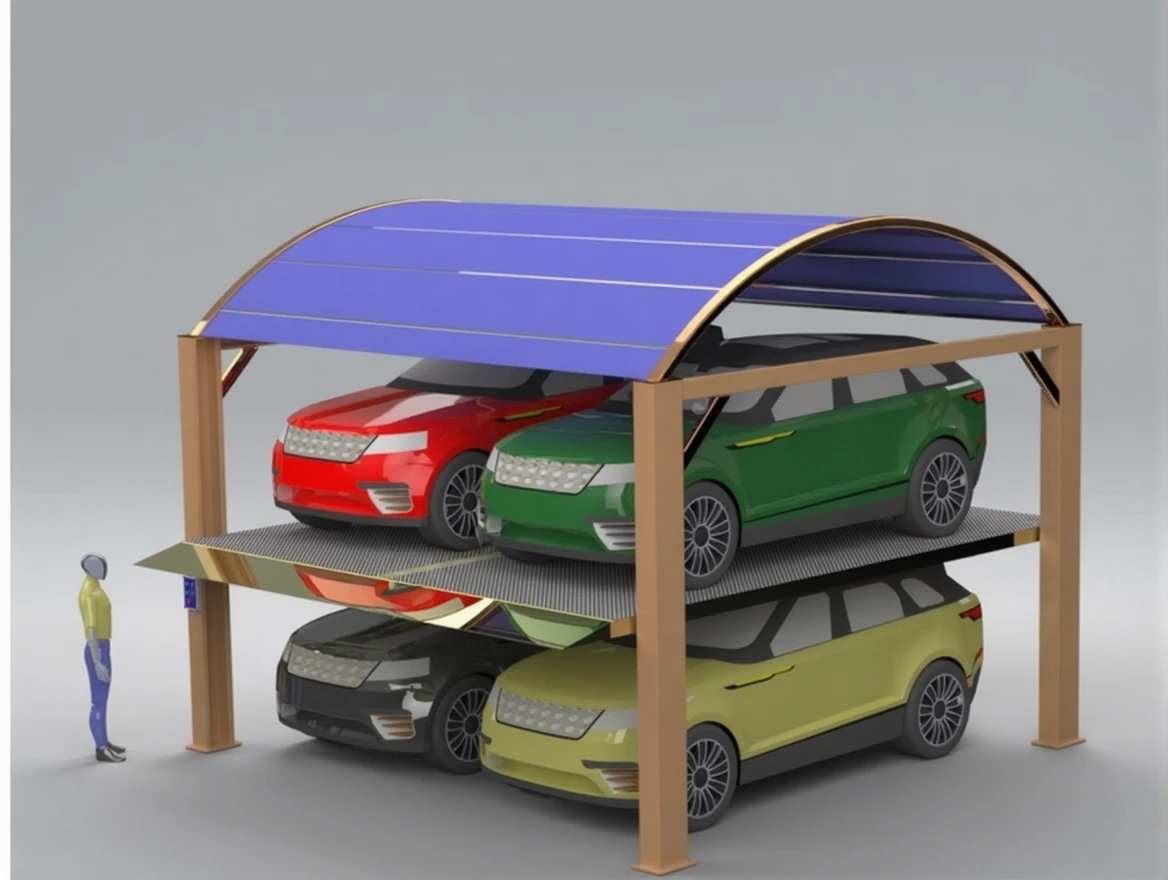 k1h30gkfpdrmw0cvyx5vfdpe7g 4 Column Car Parking System with 4 Vehicle Capacity - Image 1