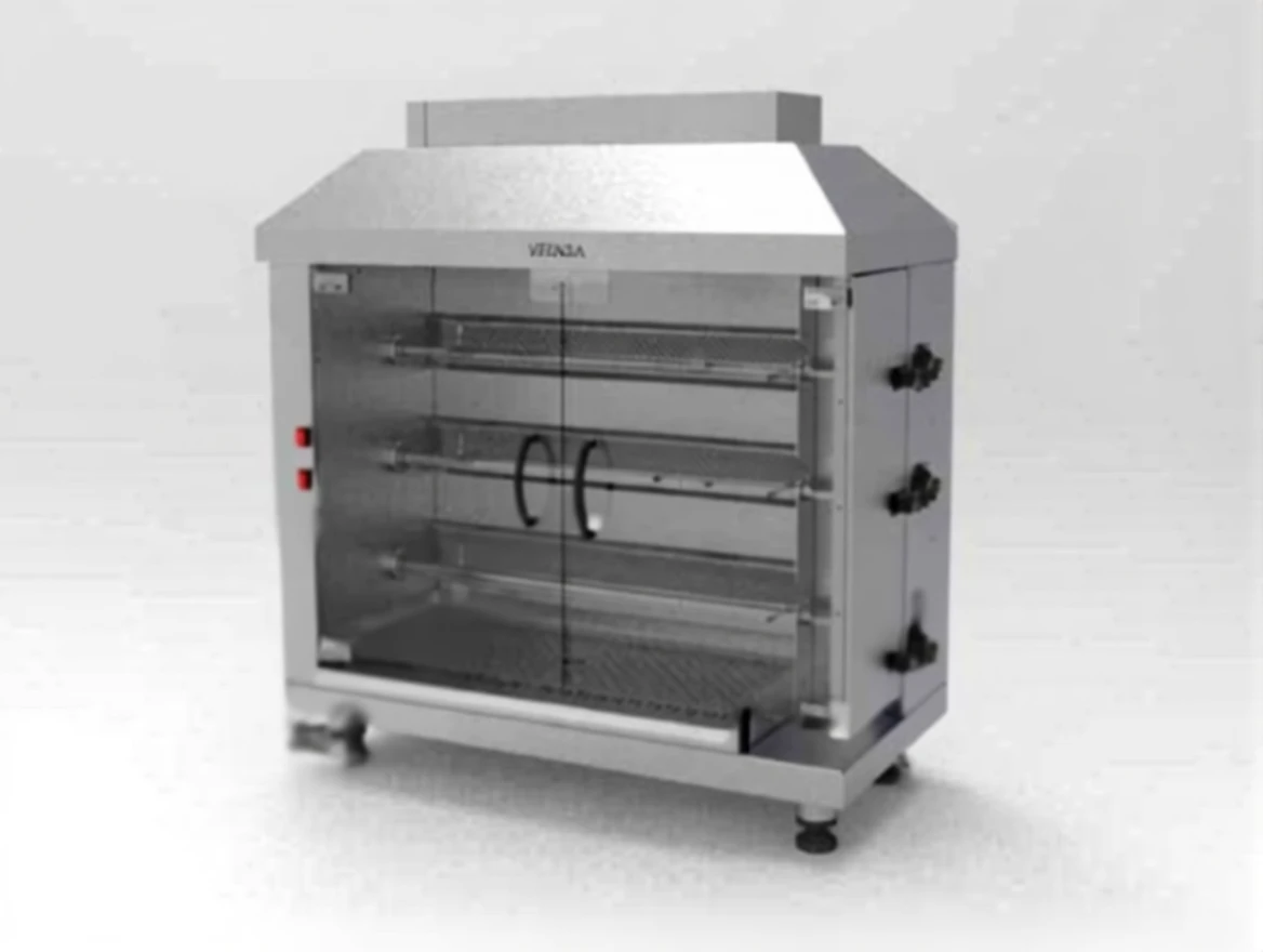 k255yvvsh5rmc0ctwg0bvs3p4w 3 Arm (15 Chicken) Gas Rotisserie Machine - Image 1