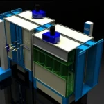 Electrostatic Powder Coating Filtered Cabin