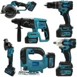 125mm Avuç Taşlama, Kırıcı Delici Hilti, Somun Sıkma Sökme Akülü 6'Lı Set