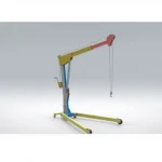 1 Ton Steel Cable Mobile Hydraulic Workshop and Garage Crane