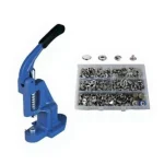 200 Piece Snap Fastener - Hand Press 15mm Metal Nickel Snap Fastener Button Installation Set