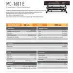 MC 1601-E -16 cm Single Head Eco Solvent Digital Printing Machine