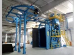 2000-10000 Kg 8 Turbine Hanging Sandblasting Machine - Image 3