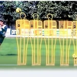 5 Player Soccer Training Mannequin Cart