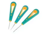 3 Pieces Fabric Leather Punching Sewing Shoes Repair Stitching Removal Awl Crochet