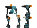 88V 5Ah 125Mm Hand Grinder Breaker Drill Hilti Cordless 5Pcs Set Machine - Image 7