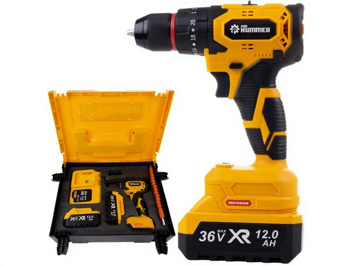 kvv0phnq7drme0cv2jy8fk5qbw 10P Brushless 36V Impact Driver Cordless Drill Set - Image 1